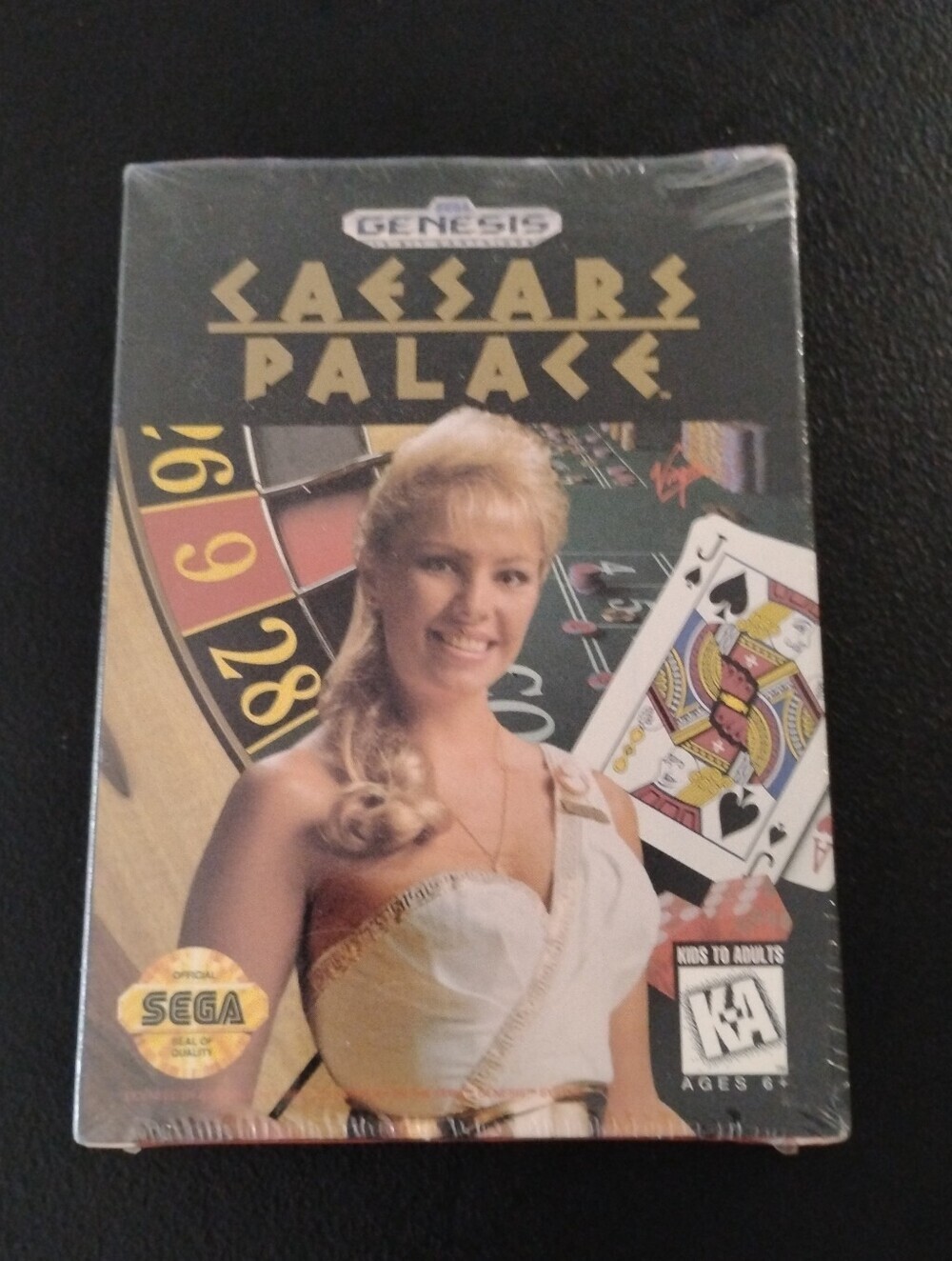 Brand New Factory Sealed Caesars Palace (Sega Genesis) - NIB Cardboard Box